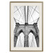 Poster Architectural details - black and white shot of a bridge seen from below 115008 additionalThumb 19