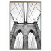 Poster Architectural details - black and white shot of a bridge seen from below 115008 additionalThumb 16