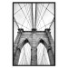 Poster Architectural details - black and white shot of a bridge seen from below 115008 additionalThumb 24