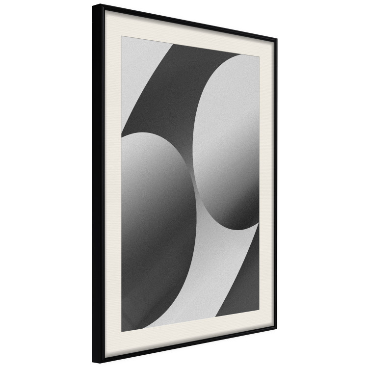 Poster Sixty-Nine - black and white composition on a geometric background 116608 additionalImage 3
