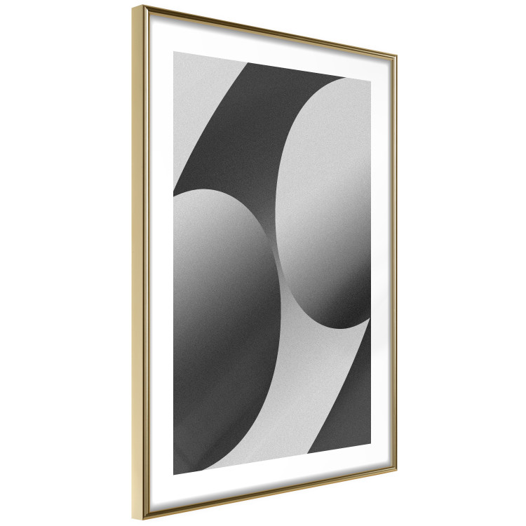 Poster Sixty-Nine - black and white composition on a geometric background 116608 additionalImage 8
