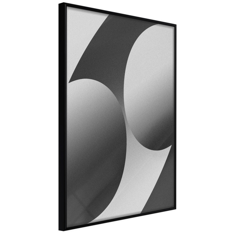 Poster Sixty-Nine - black and white composition on a geometric background 116608 additionalImage 10