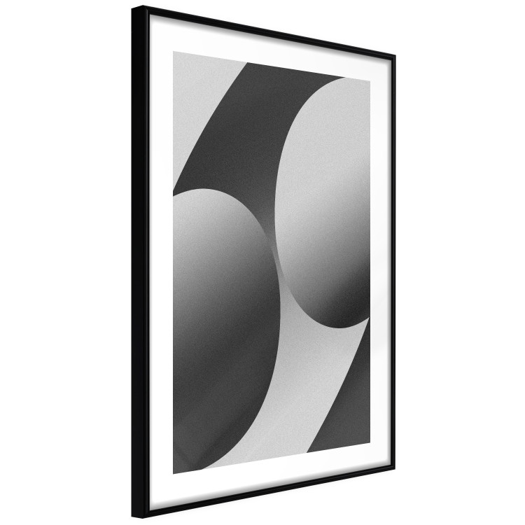 Poster Sixty-Nine - black and white composition on a geometric background 116608 additionalImage 11