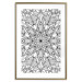 Poster Monochromatic Mandala - black and white oriental patterns in Zen style 122308 additionalThumb 14