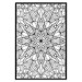 Poster Monochromatic Mandala - black and white oriental patterns in Zen style 122308 additionalThumb 18