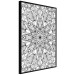 Poster Monochromatic Mandala - black and white oriental patterns in Zen style 122308 additionalThumb 10