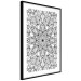 Poster Monochromatic Mandala - black and white oriental patterns in Zen style 122308 additionalThumb 11