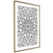 Poster Monochromatic Mandala - black and white oriental patterns in Zen style 122308 additionalThumb 6