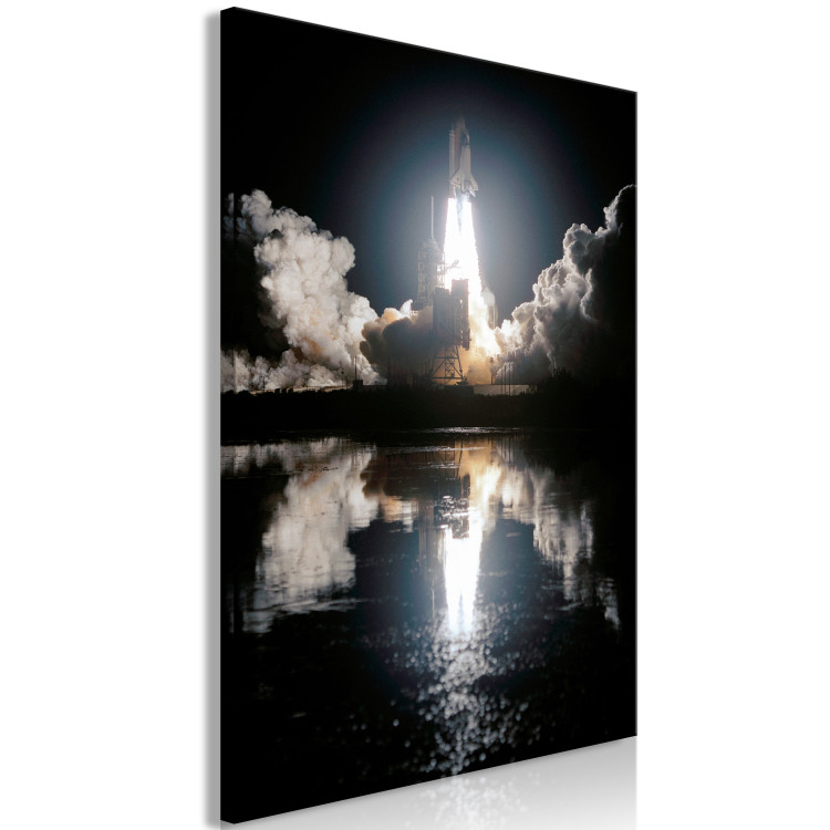 Canvas Print Rocket flight into space - a night photograph of a spacecraft take off 123508 additionalImage 2
