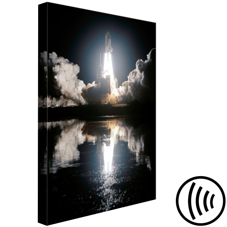 Canvas Print Rocket flight into space - a night photograph of a spacecraft take off 123508 additionalImage 6