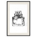 Poster Scent of Luxury - black and white pattern of a glass perfume bottle with a ribbon 125108 additionalThumb 18