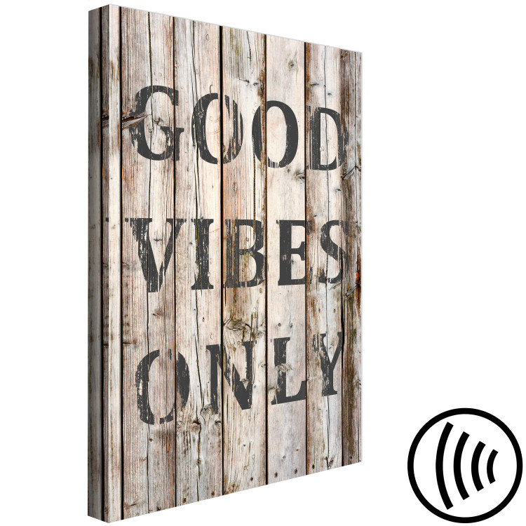 Canvas Print Retro: Good Vibes Only (1 Part) Vertical 125708 additionalImage 6