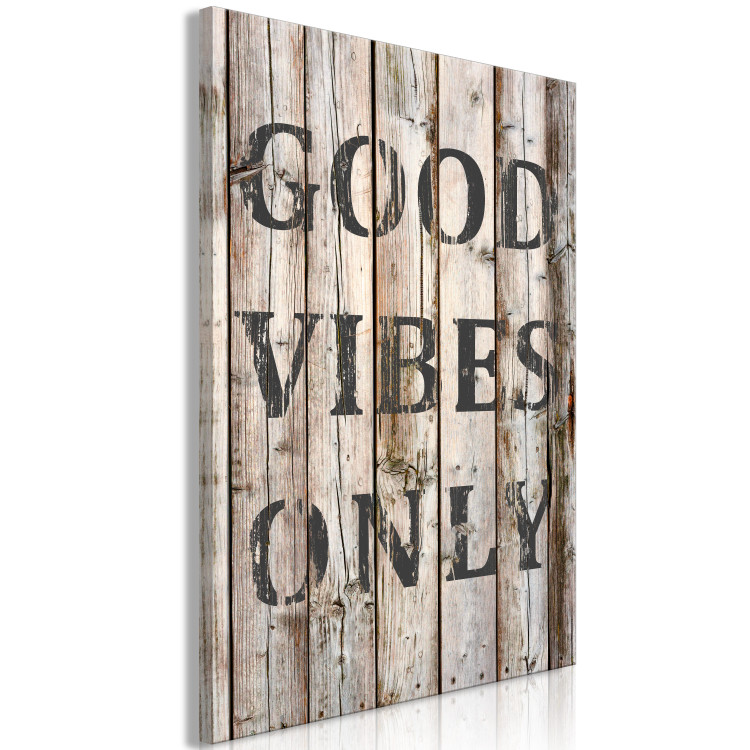 Canvas Print Retro: Good Vibes Only (1 Part) Vertical 125708 additionalImage 2