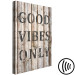 Canvas Print Retro: Good Vibes Only (1 Part) Vertical 125708 additionalThumb 6