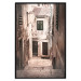 Wall Poster Retro Alley - urban architecture of a stone alleyway in sepia tone 128608 additionalThumb 15