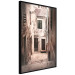Wall Poster Retro Alley - urban architecture of a stone alleyway in sepia tone 128608 additionalThumb 10