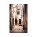 Wall Poster Retro Alley - urban architecture of a stone alleyway in sepia tone 128608 additionalThumb 18