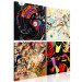 Canvas Print Dance of Colors (4-part) - abstract patterns by Wassily Kandinsky 129408 additionalThumb 2