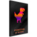 Wall Poster Perfection Is Boring - pixelated dinosaur and text on a black background 131908 additionalThumb 13