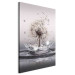 Canvas Wind Drops (1-piece) Vertical - dandelion flower falling into water 132108 additionalThumb 2