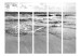 Room Separator Gray Afternoon (5-piece) - black and white beach and sea landscape 132908 additionalThumb 3
