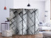 Folding Screen Gray 3D Background II (5-piece) - geometric composition in tiles 133008 additionalThumb 2
