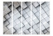 Folding Screen Gray 3D Background II (5-piece) - geometric composition in tiles 133008 additionalThumb 3