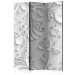 Folding Screen Flowers in Crystals (3-piece) - abstraction in plant ornaments 133408
