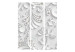 Folding Screen Flowers in Crystals (3-piece) - abstraction in plant ornaments 133408 additionalThumb 3