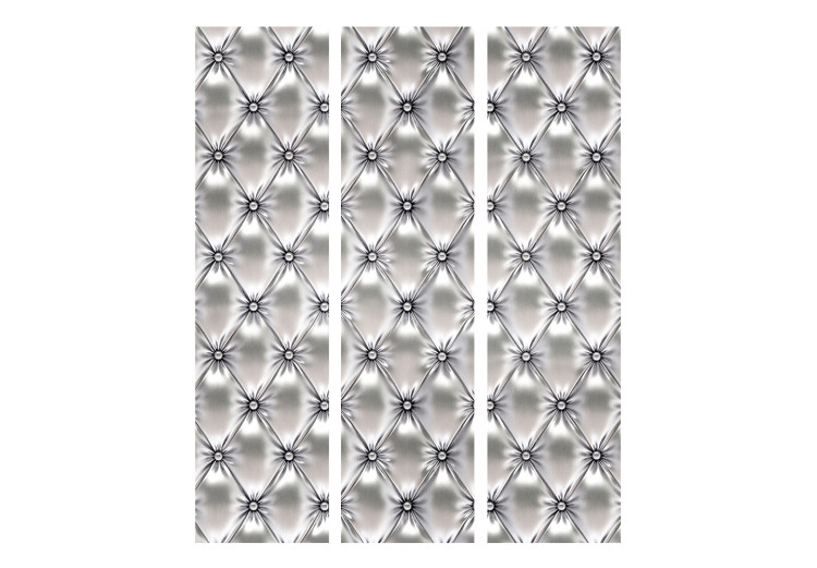 Room Separator White Queen (3-piece) - simple composition in elegant gray background 133508 additionalImage 3