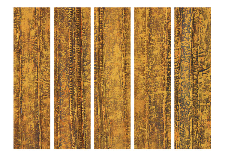 Room Divider Golden Chamber II - texture with golden patterns in abstract motif 133608 additionalImage 3