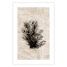 Wall Poster Oceanic Flora - black plant composition on a beige textured background 134508 additionalThumb 19