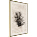 Wall Poster Oceanic Flora - black plant composition on a beige textured background 134508 additionalThumb 3