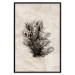 Wall Poster Oceanic Flora - black plant composition on a beige textured background 134508 additionalThumb 20