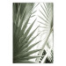 Poster Great Brilliance - tropical composition of green leaves on a light background 135308