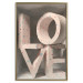 Wall Poster Love in Hearts - texts in heart shapes with 3D effect on a light background 135508 additionalThumb 19