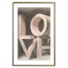 Wall Poster Love in Hearts - texts in heart shapes with 3D effect on a light background 135508 additionalThumb 17