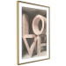 Wall Poster Love in Hearts - texts in heart shapes with 3D effect on a light background 135508 additionalThumb 11