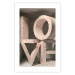 Wall Poster Love in Hearts - texts in heart shapes with 3D effect on a light background 135508 additionalThumb 3