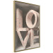 Wall Poster Love in Hearts - texts in heart shapes with 3D effect on a light background 135508 additionalThumb 12