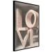 Wall Poster Love in Hearts - texts in heart shapes with 3D effect on a light background 135508 additionalThumb 13