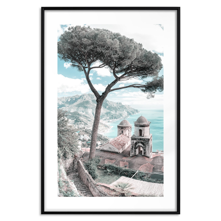 Poster Ravello - summer landscape of trees against the backdrop of the sea and Italian architecture 135908 additionalImage 14
