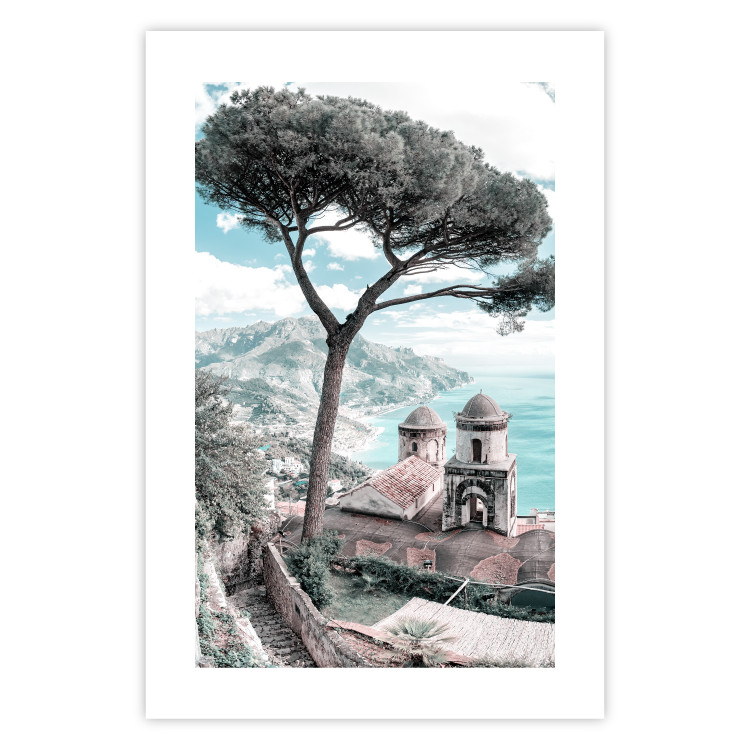 Poster Ravello - summer landscape of trees against the backdrop of the sea and Italian architecture 135908 additionalImage 11