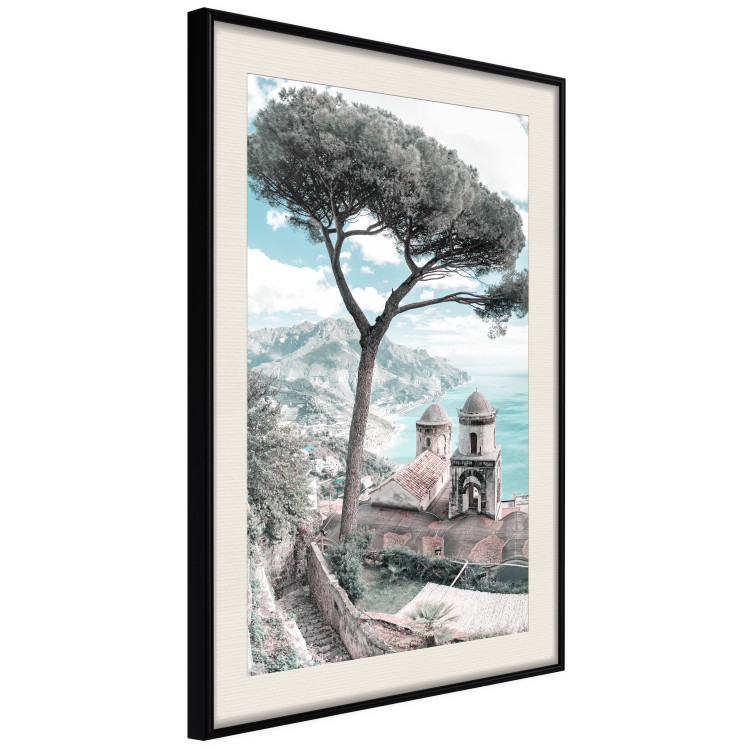 Poster Ravello - summer landscape of trees against the backdrop of the sea and Italian architecture 135908 additionalImage 8