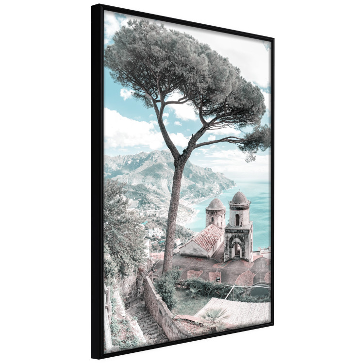 Poster Ravello - summer landscape of trees against the backdrop of the sea and Italian architecture 135908 additionalImage 4