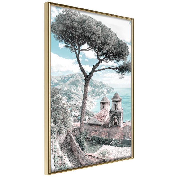 Poster Ravello - summer landscape of trees against the backdrop of the sea and Italian architecture 135908 additionalImage 8