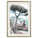 Poster Ravello - summer landscape of trees against the backdrop of the sea and Italian architecture 135908 additionalThumb 18