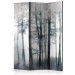 Room Separator Misty Forest (3-piece) - Delicate landscape of forest tree canopies 138108