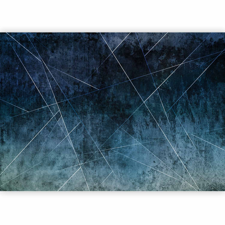 Wall Mural Blue abstraction - geometry on irregularly textured background 143408 additionalImage 5