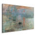 Canvas Art Print Impression, Sunrise - Claude Monet’s Painted Landscape of the Port 146308 additionalThumb 2